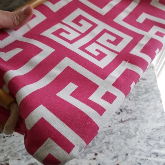 Hot pinkwhite Donna Dixon Clutch purse - Picture 7 of 7